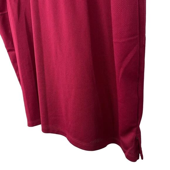 Nike Running Mens Dark Red Swoosh Short Sleeve Logo T Tee Athletic Shirt XXL 2X - Picture 7 of 16